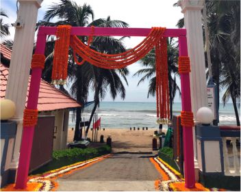 beach wedding chennai ideal beach wedding entrance
