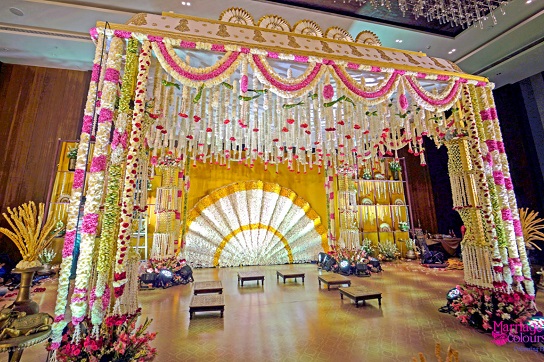 kerala wedding decor, sheraton grand chennai